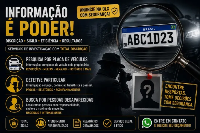 SERVIÇOS DE INVESTIGAÇÃO E PESQUISA DE INFORMAÇÕES