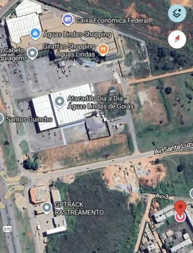 Lote abaixo do Águas Lindas Shopping, ao lado do Park Club