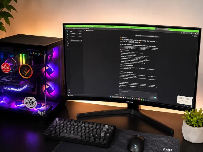 PC GAMER TOP +MONITOR 2K 165hz CURVO