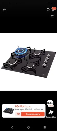 Fogão Cooktop 