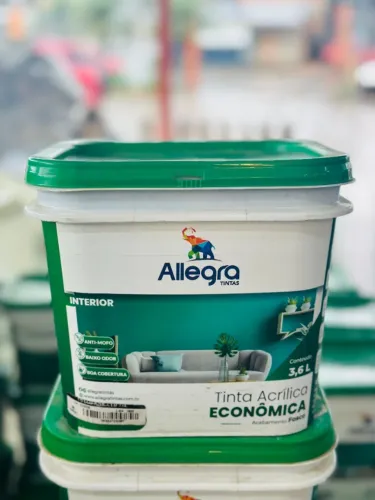 Tinta Acrílica Allegra Fosco Econômica 3,6L - Diversas Cores - Liquidação