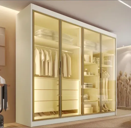 Guarda Roupa 4 Portas Lumier 169 Off White