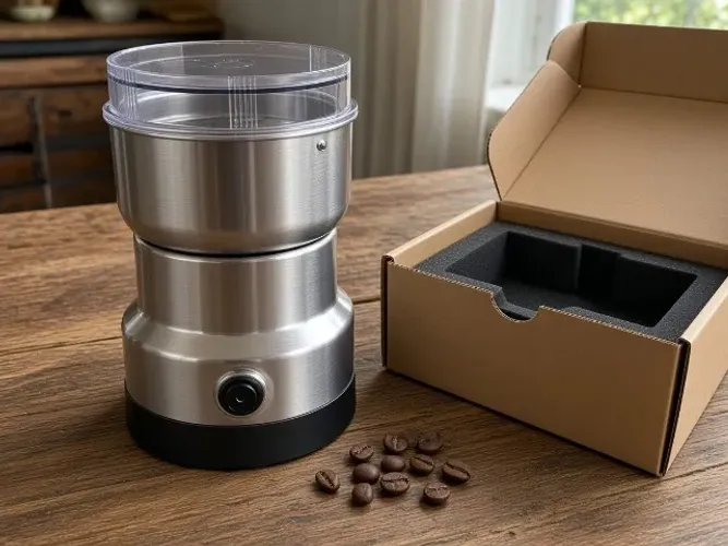 Moedor de Café Elétrico Inox Compacto 110V Novo