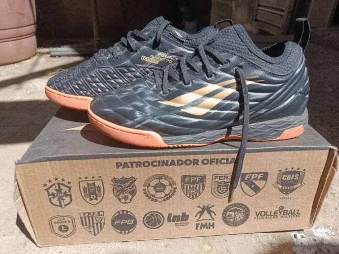 Chuteira original Penalty Brasil 70 RX Knit Futsal Semi Nova