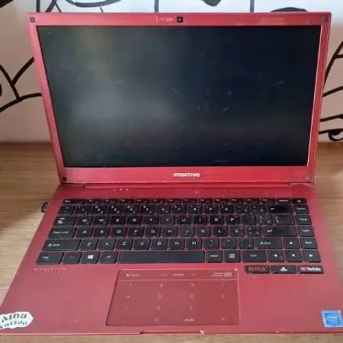 Notebook Positivo Vermelho com Defeito ? Não Liga