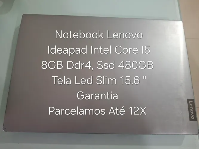 Notebook Lenovo Ideapad Intel Core I5, Ssd 512GB, 8GB Ddr4 - Garantia