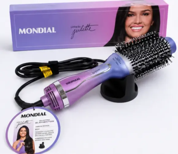 Escova Secadora Mondial By Juliette Qu4tro Elementos 1200W Bivolt - Nova