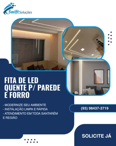 Fita LED para parede e teto
