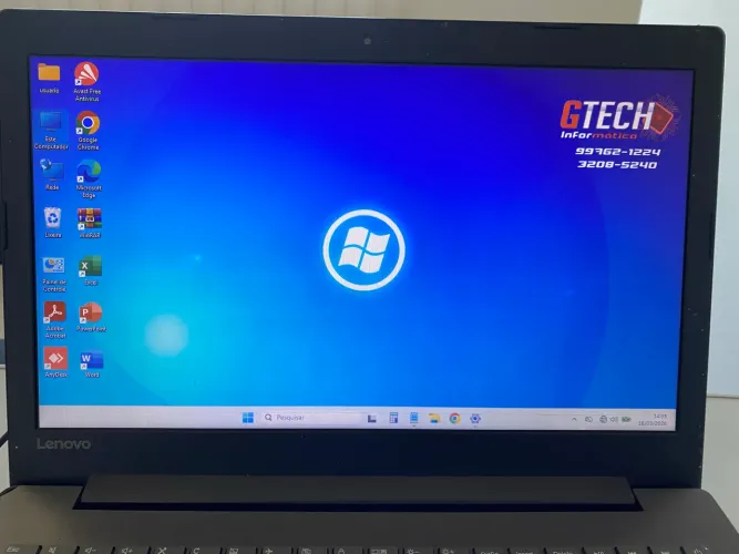 Notebook Lenovo 15.6" - 8GB RAM | Windows 11 (Formatado)
