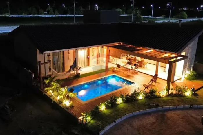 Aluguel para temporada em Prado/BA: Casa com 4 suítes no Condomínio Reserva da Barra