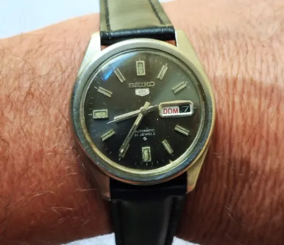 A117= COM DEFEITO ANTIGO RELOGIO SEIKO 6119 VER DETALHES EM DESCRIÇAO