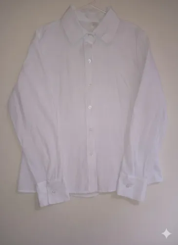 Camisa Social Branca Juvenil Masculino G