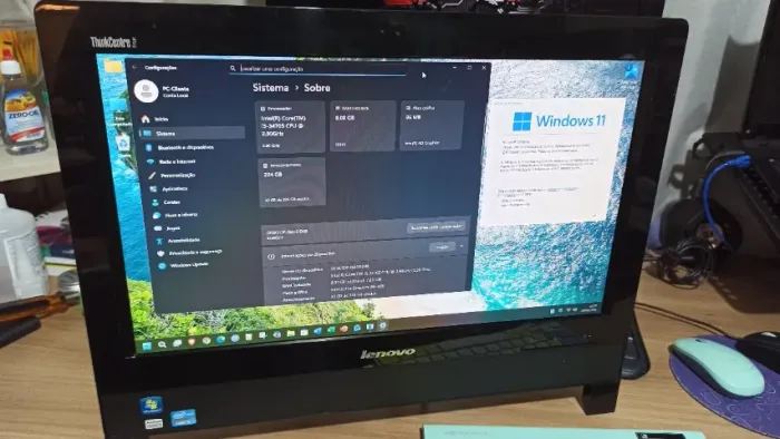Computador com saboor Notebook All in One Lenovo Core i5