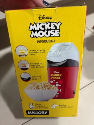 Pipoqueira elétrica Mallory Mickey Mouse - R$ 90,00