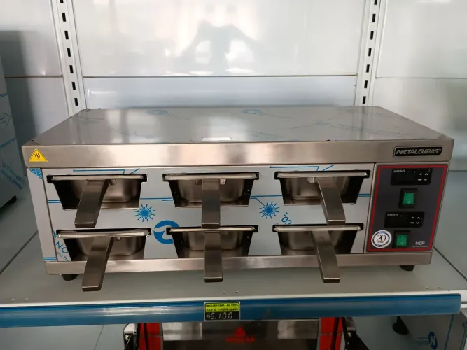 Conservador de Proteínas MCP 6 Cubas GN 1/3  220V - MetalCubas 