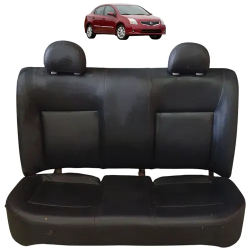 Banco Couro Encosto Assento Traseiro Nissan Sentra 2009 2010 Preto