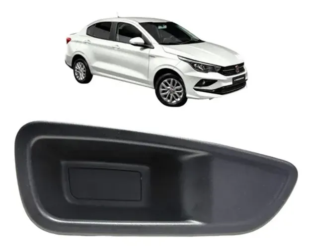 Moldura Puxador Porta Tras Esq Fiat Cronos 1.3 2019 Uzad0  Original