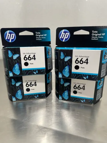 Kit 4 cartuchos HP664 Preto