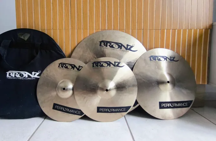 Kit de Pratos Bronz Performance Turkish Cymbals Concept