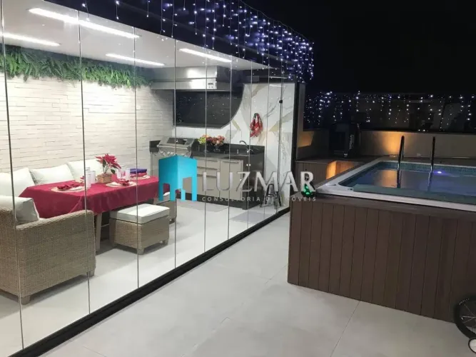 COBERTURA Á VENDA 3 QUARTOS ( UMA SUÍTE) - TABOÃO DA SERRA 150 m²