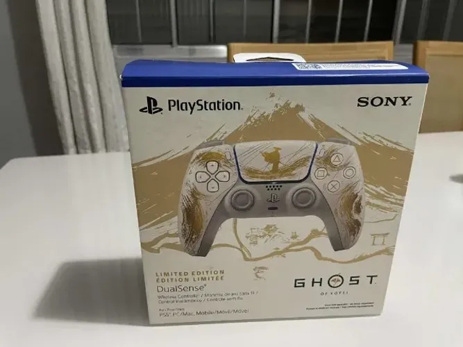 Controle Dualsense Edição Limitada Ouro Ghost Of Yotei Ps5