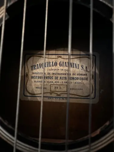 RARO VIOLÃO TRANQUILO GIANNINI Nº 5