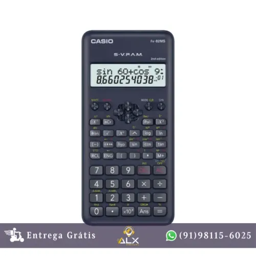 Calculadora Cientifica 12 Dígitos 240 Funções - Fx-82ms-2-w4-dh *ENTREGA GRÁTIS*