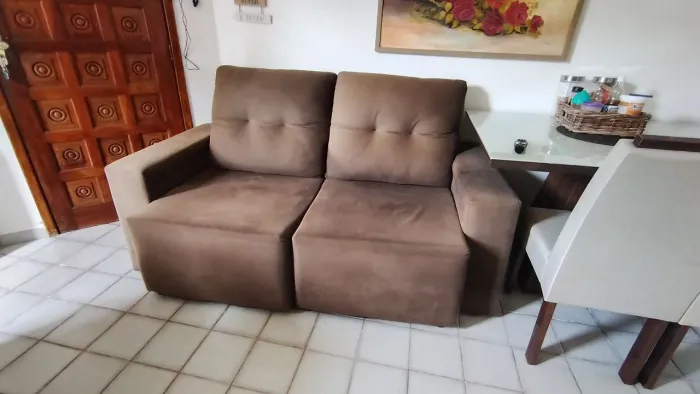 Sofá 3 lugares retrátil e reclinável