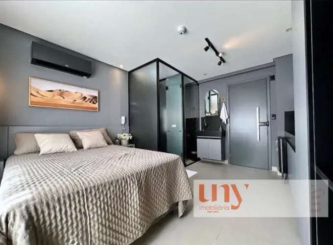 Flat novo com 18 m², todo mobiliado, no empreendimento Get One no Jardim Oceania