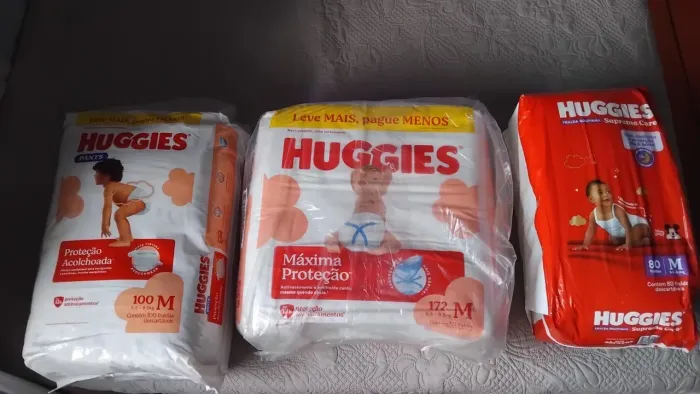 Fraldas Huggies TAM M