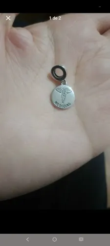 Berloc Pandora medicina prata 925