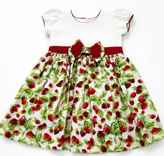 VESTIDO MORANGUINHO- 1 ANO