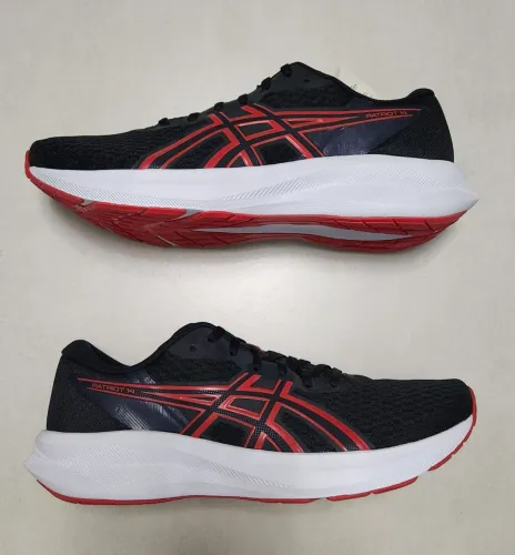Tênis Asics Patriot 14 Masculino Preto e Vermelho - 42 - Novo