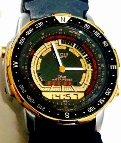RELÓGIO CITIZEN ORIGINAL SURF DIVER PROMASTER SÉRIE OURO SELO HOLOGRAFICO JAPAN RARÍSSIMO