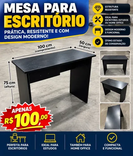 OPORTUNIDADE! MESA PARA ESCRITÓRIO - APENAS R$ 100,00!