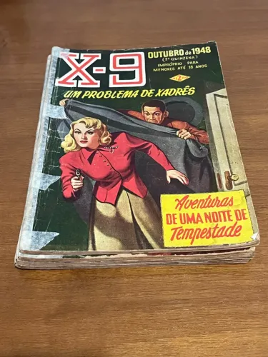 Conjunto de revistas de 1948 do agente x-9