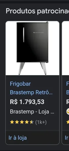 Frigobar Brastemp Retrô 76 Litros Classic Black - BRAO8ME Top de<br><br>Home<br><br>Frigobar Brastemp 