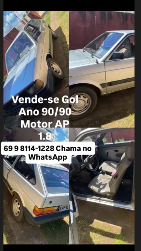 Volkswagen Gol Geração I GL 1.8 8V Álcool Mec. 2P 1990