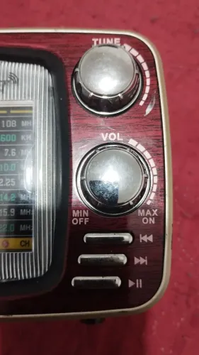 Som portátil pega rádio AM FM Bluetooth pen drive auxiliar microfone USB