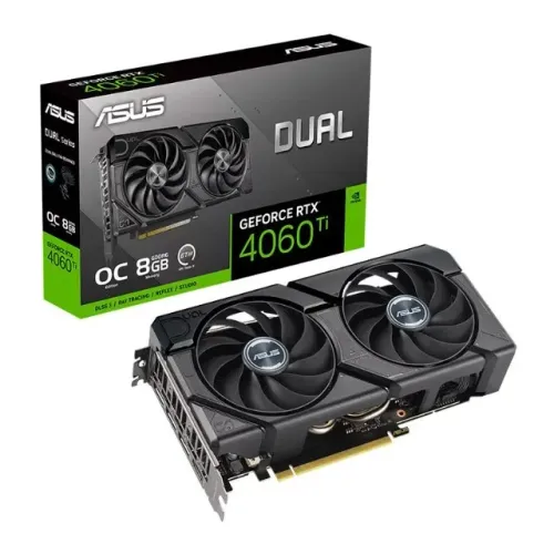 Placa de Vídeo Asus GeForce RTX 4060 TI Dual OC, 8GB, GDDR6, 128-bit