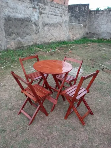 Mesas e cadeiras dobrável