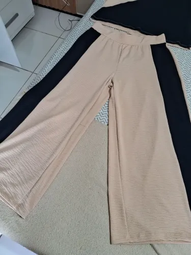 Conjunto calça pantalona tam G