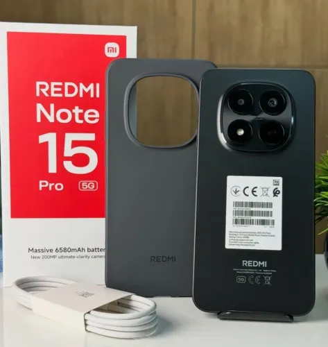 Xiaomi Redmi Note 15 Pró 5G 256GB/8GB RAM - NFC - Lacrados 