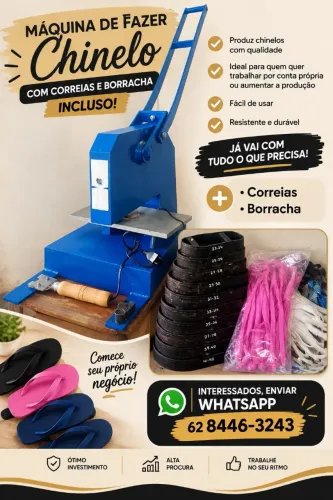Máquina de fabricação de chinelo