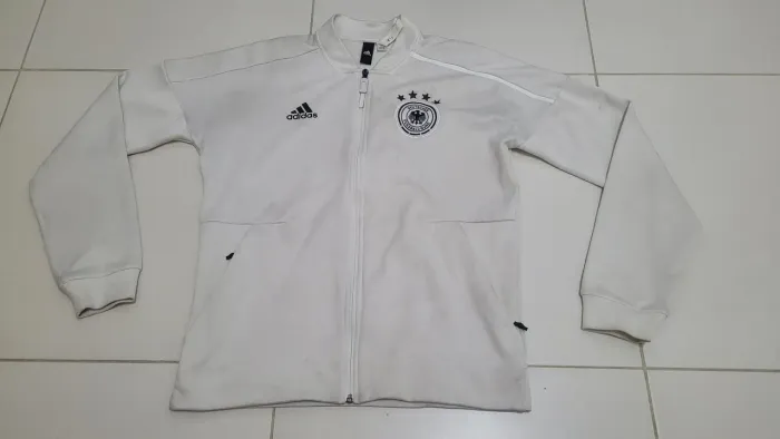 Casaco Agasalho da Seleção Alemanha original Adidas com zíper e bolsos