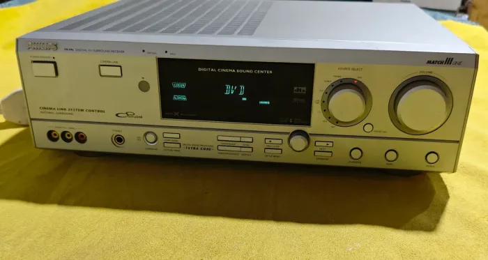 Receiver Philips completo 5 caixas mais 1 suboofer ativo tem controle remoto original