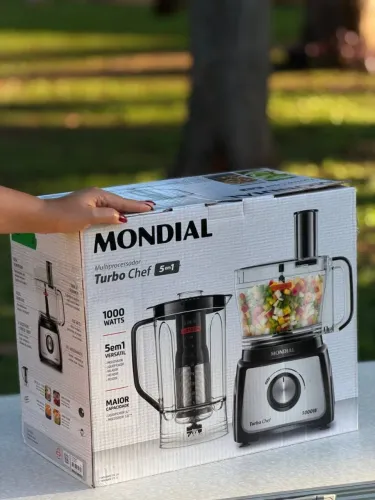 Multiprocessador Turbo CheF mondial 5 em 1 Novo na Caixa