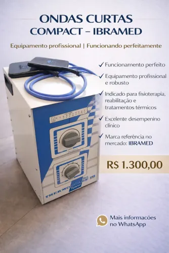 Ondas Curtas Compact - IBRAMED | Equipamento Profissional de Fisioterapia