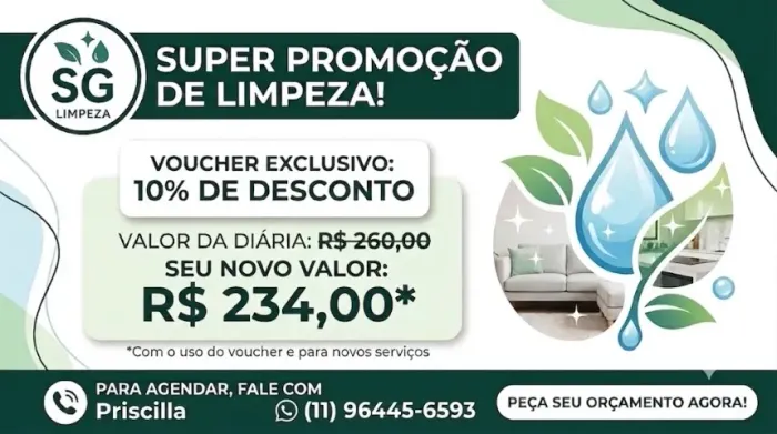 Diária de limpeza