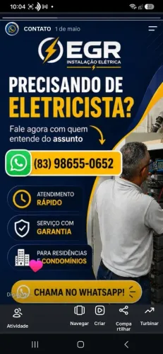 Serviços Elétricos de Manutenção residencial e industrial